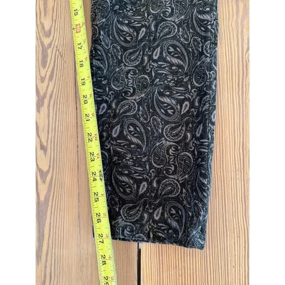 AG for Anthropologie The High Rise Steve Ankle Pant Velvet Paisley 31 - Picture 2 of 8